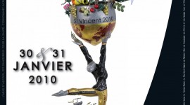 affiche de la Saint-Vincent tournante 2010 à Chassagne-Montrachet